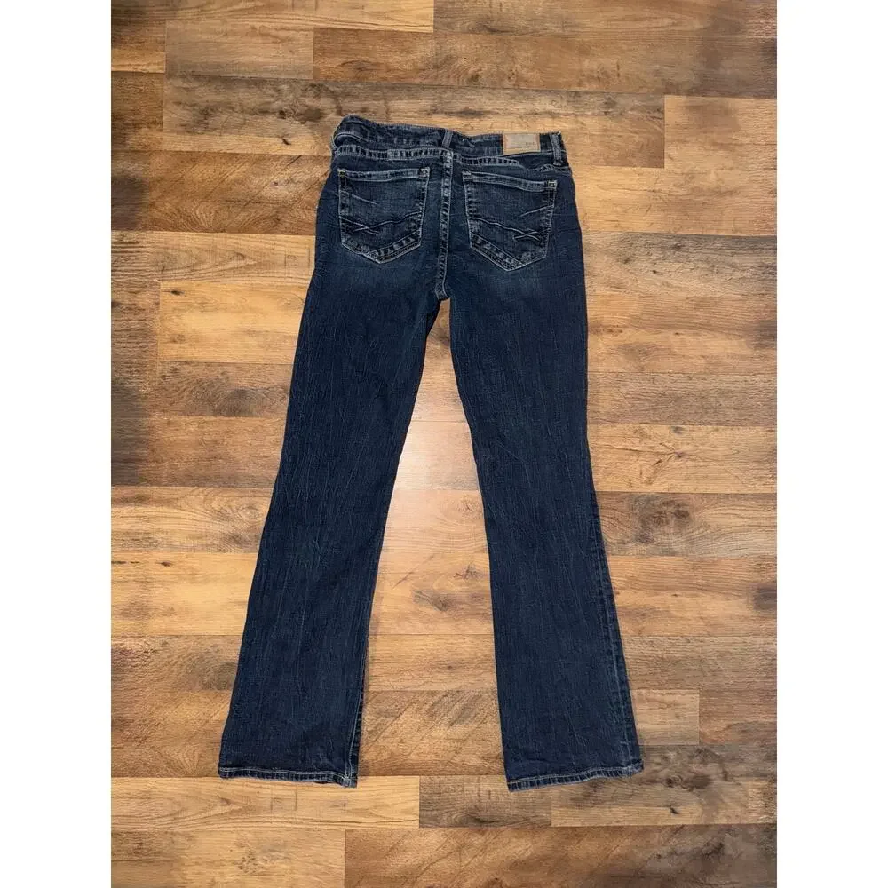 BKE women’s Payton mid rise bootcut blue jeans